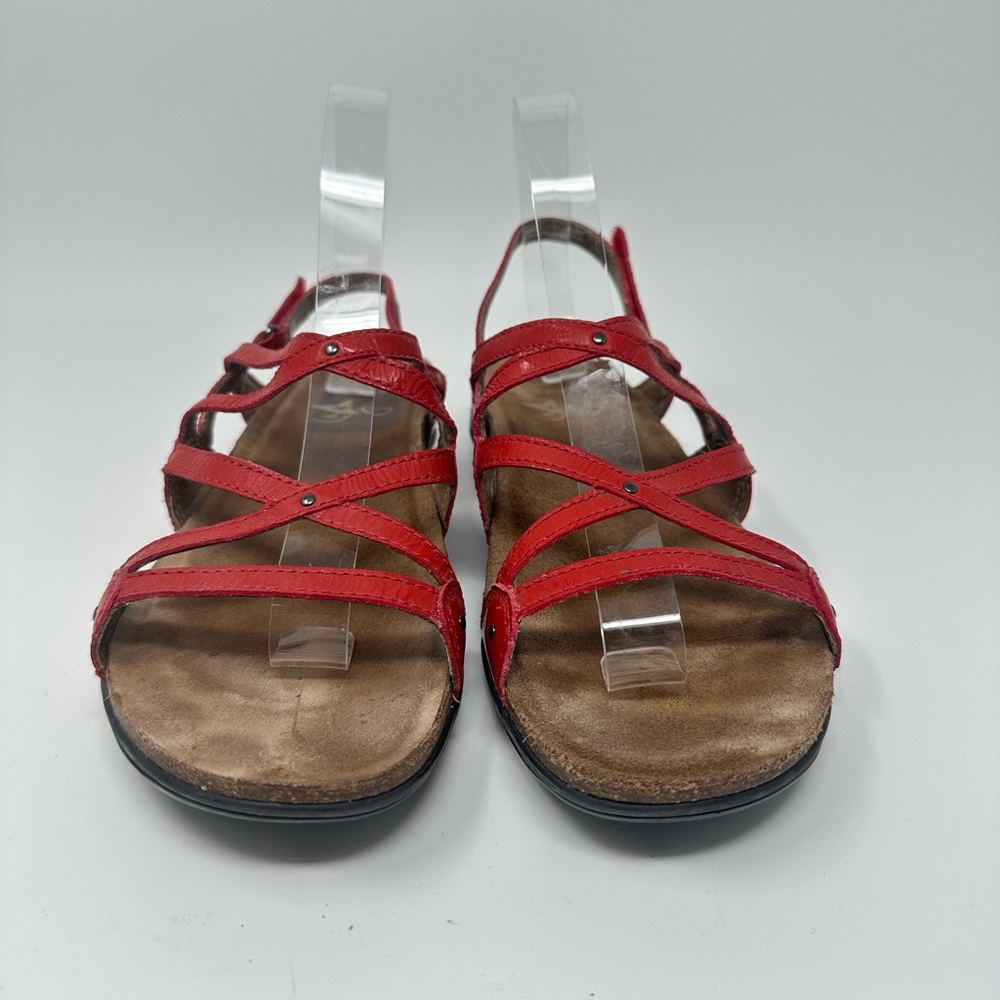 Dansko Jolie Red Strappy Leather Comfort Sandals Women's 40 - Picture 7 of 15